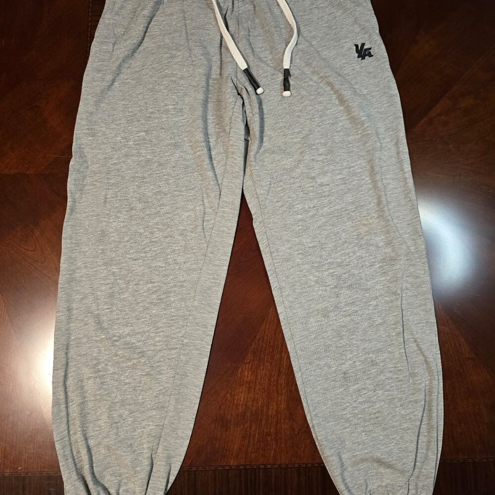 YoungLA Woman's Athletic Sweatpants Joggers Gray Drawstring